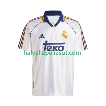 Jalkapallo Pelipaidat/Peliasut Real Madrid 1999-2000 Retro Kotipaita Lyhythihainen
